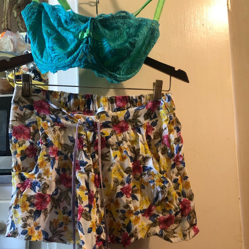 Zara summer shorts and adore me bra 34DD
